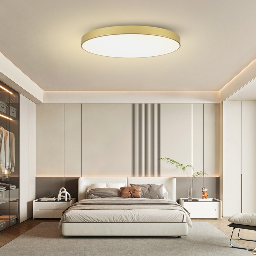 Brilagi - LED димируемо таванно осветително тяло POOL SMART LED/180W/230V 3000-6000K 120 cm златисто Wi-Fi Tuya + дистанционно управление