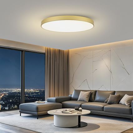 Brilagi - LED димируемо таванно осветително тяло POOL SMART LED/180W/230V 3000-6000K 120 cm златисто Wi-Fi Tuya + дистанционно управление