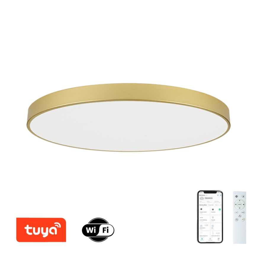 Brilagi - LED димируемо таванно осветително тяло POOL SMART LED/180W/230V 3000-6000K 120 cm златисто Wi-Fi Tuya + дистанционно управление