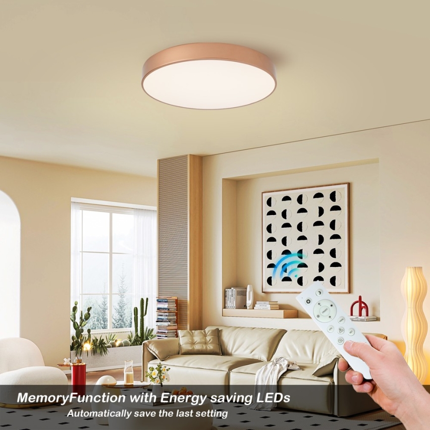 Brilagi - Димируема LED плафониера POOL SMART LED/60W/230V 3000-6000K Ø 50 см Wi-Fi Tuya в бронзов цвят + дистанционно управление