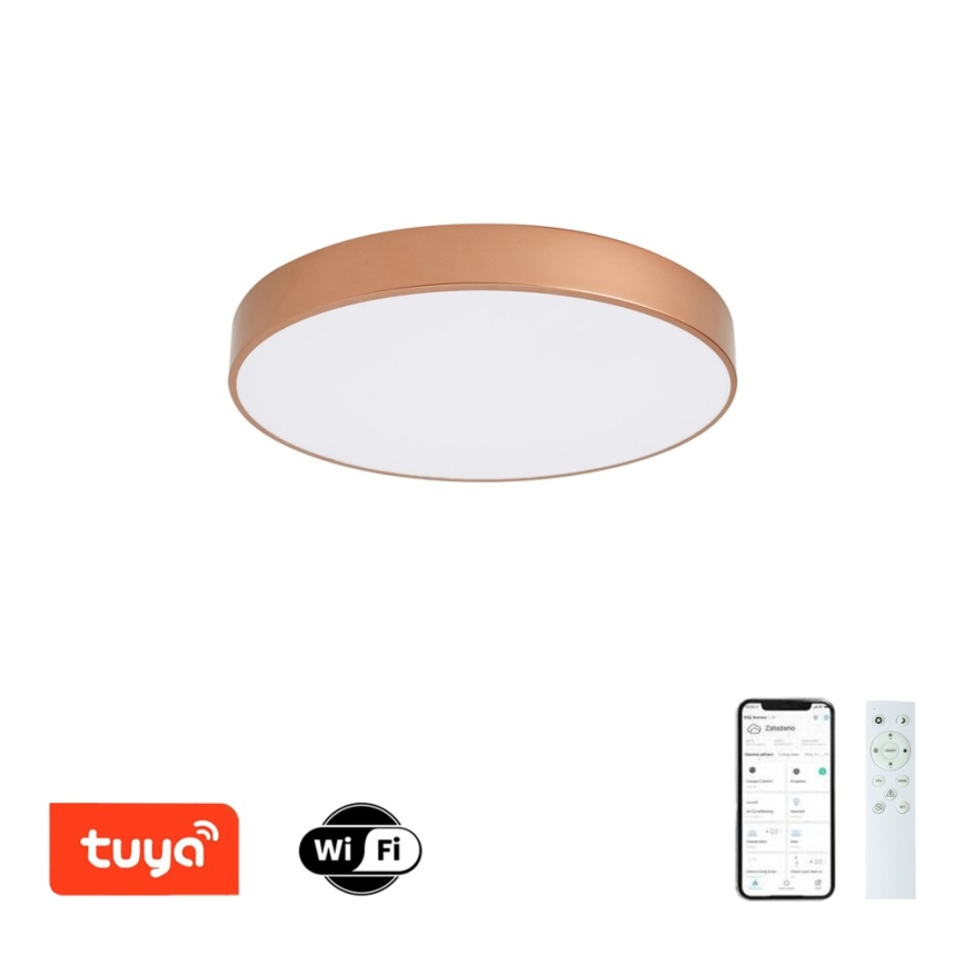 Brilagi - Димируема LED плафониера POOL SMART LED/60W/230V 3000-6000K Ø 50 см Wi-Fi Tuya в бронзов цвят + дистанционно управление