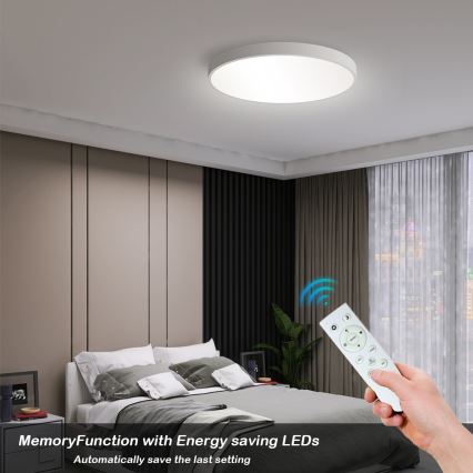 Brilagi - Димируемо бяло таванно осветително тяло POOL SMART LED/60W/230V 50 cm 3000-6000K Wi-Fi Tuya + дистанционно управление