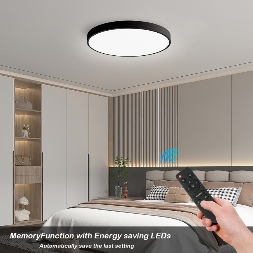 Brilagi - LED регулируемо таванно осветително тяло POOL SMART LED/60W/230V 50 см 3000-6000K Wi-Fi Tuya + дистанционно управление черно