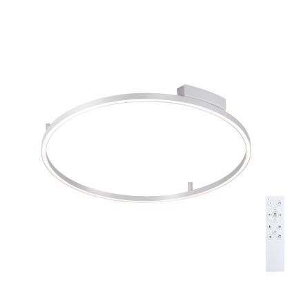 Brilagi - LED плафон PORTOFINO с възможност за димиране LED/60W/230V 3000-6000K Ø 80 см, сребрист + дистанционно управление
