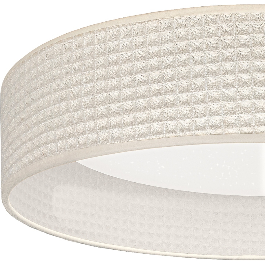 BRILAGI - LED димируемо таванно осветително тяло VELVET SMARTIX STARS LED/24W/230V 3000-6000K Ø 45 см в кремав цвят Wi-Fi Tuya Beacon + дистанционно управление