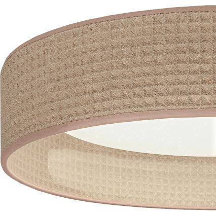 BRILAGI - LED димируемо таванно осветително тяло VELVET SMARTIX STARS LED/24W/230V 3000-6000K Ø 45 cm бежово Wi-Fi Tuya Beacon + дистанционно управление