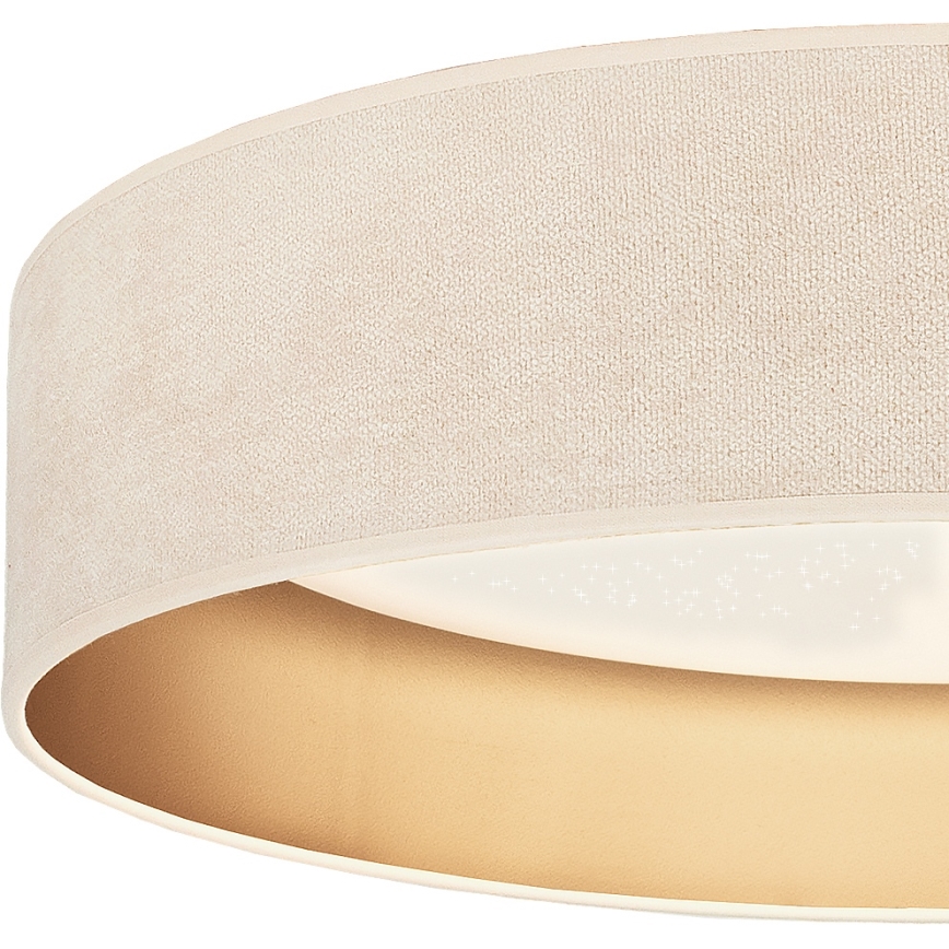 BRILAGI - димируемо LED таванно осветително тяло VELVET SMARTIX STARS LED/36W/230V 3000-6000K диам. 55 см кремаво/златно Wi-Fi Tuya Beacon + дистанционно управление