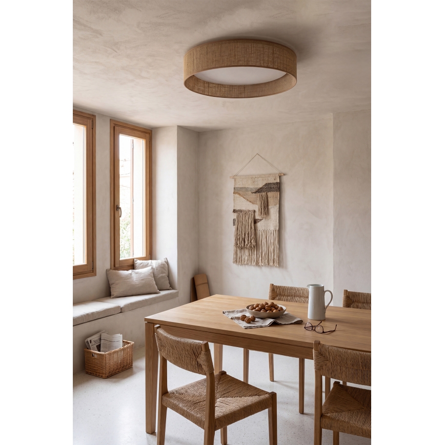 Brilagi - димируем LED таванен плафон VELVET SMARTIX LED/24W/230V 3000-6000K Ø 45 см бежов Wi-Fi Tuya Beacon + дистанционно управление