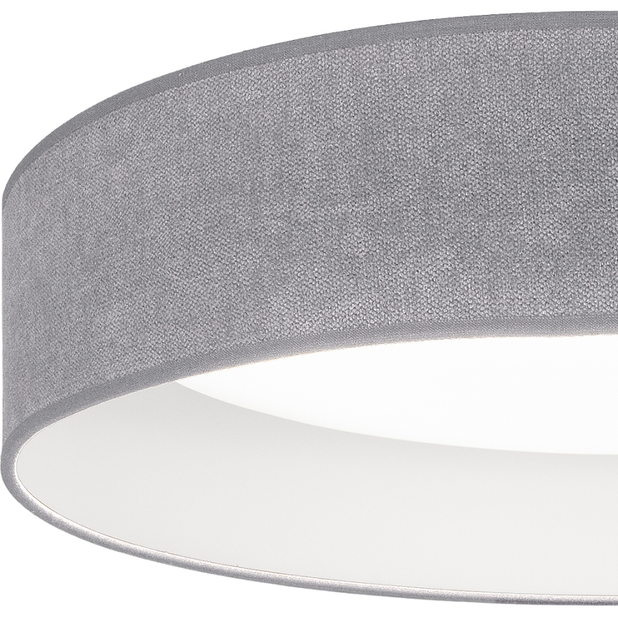 Brilagi - LED димируем таванен плафон VELVET SMART VARI LED/24W/230V 3000-6500K Ø 45 см сив + с дистанционно управление