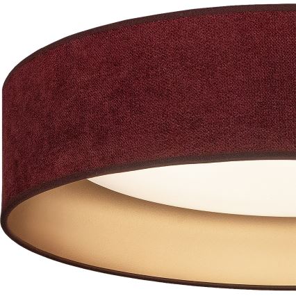 Brilagi - Димируема LED таванна лампа VELVET SMART VARI LED/36W/230V 3000–6500K Ø 55 см бордо/златисто + дистанционно управление