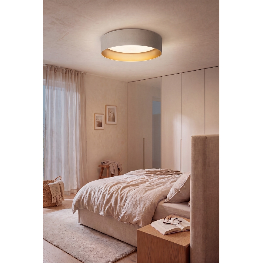 Brilagi - димируема LED таванна лампа VELVET SMART VARI LED/36W/230V 3000-6500K Ø 55 см кремава/златиста + дистанционно управление