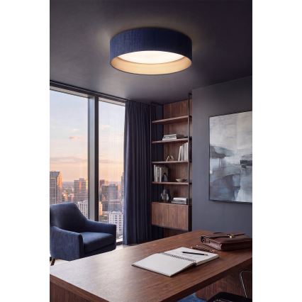 Brilagi - LED Димируемо таванно осветително тяло VELVET SMART VARI LED/36W/230V 3000-6500K Ø 55 см син/златист + дистанционно управление