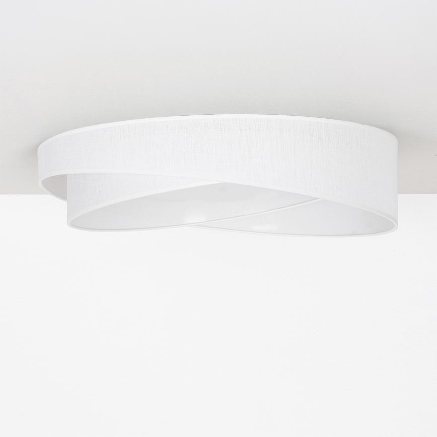 BRILAGI - LED димируемо таванно осветително тяло VELVET TWIST LED/36W/230V 3000-6000K Ø 65 см Wi-Fi Tuya Beacon бяло + дистанционно управление