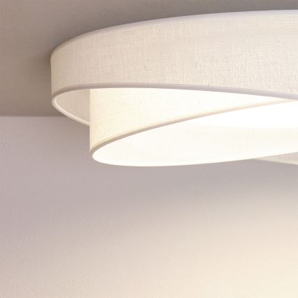 BRILAGI - LED димируемо таванно осветително тяло VELVET TWIST LED/36W/230V 3000-6000K Ø 65 см Wi-Fi Tuya Beacon бяло + дистанционно управление