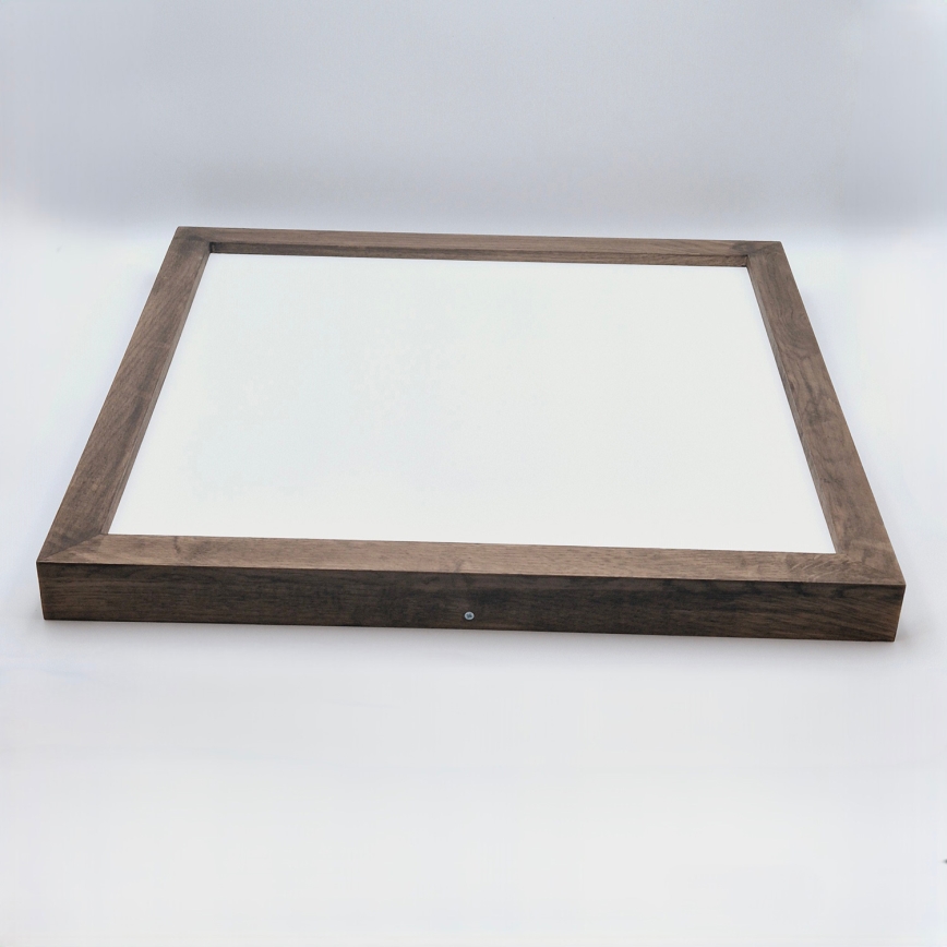 BRILAGI - LED Димируема таванна лампа за баня WOODY FRAME LED/50W/230V цвят дъб/орех 60x60 cm 3000-6000K IP44 + дистанционно управление