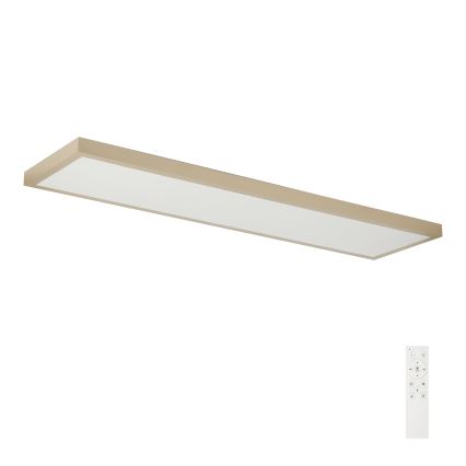 Brilagi - Светодиодно (LED) димируемо таванно осветително тяло за баня FRAME SMART LED/50W/230V 120x30 cm 3000-6000K IP44 бежово + дистанционно управление