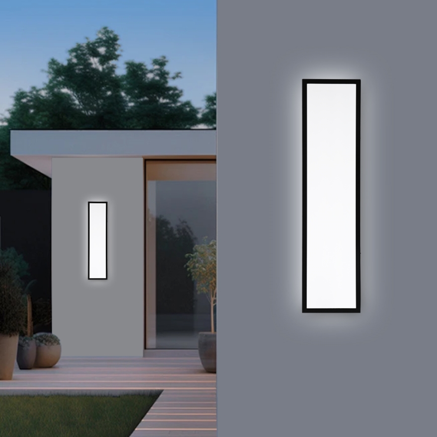 Brilagi - Димируемо LED таванно осветително тяло за баня FRAME SMART LED/50W/230V 120x30 cm 3000-6000K IP44 черно + дистанционно управление