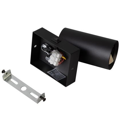 Brilagi - LED RGBW димируемо стенно точково осветително тяло SELE 1xGU10/4,8W/230V 3000K черно + дистанционно управление