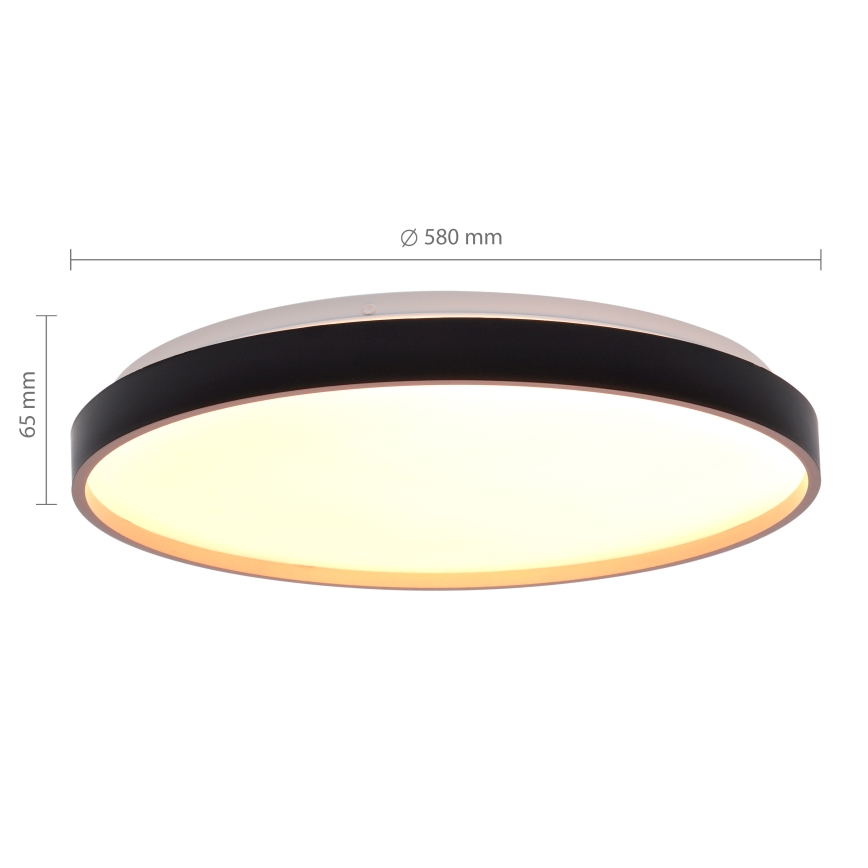 Brilagi - LED димируемо таванно осветително тяло CALA LED/60W/230V 3000-6500K pr. 58 cm + дистанционно управление