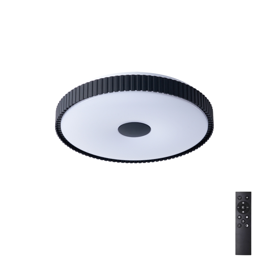 Brilagi - Димируемо LED таванно осветително тяло CORVO LED/72W/230V 3000-6000K черно Ø 50 см + дистанционно управление