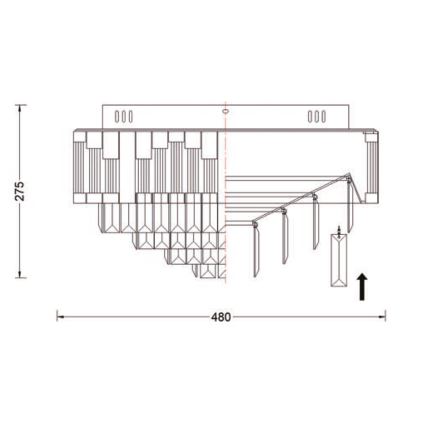 Brilagi - LED димируем плафон CROWN LED/41W/230V 3000-6000K Ø 48 см черен + дистанционно управление