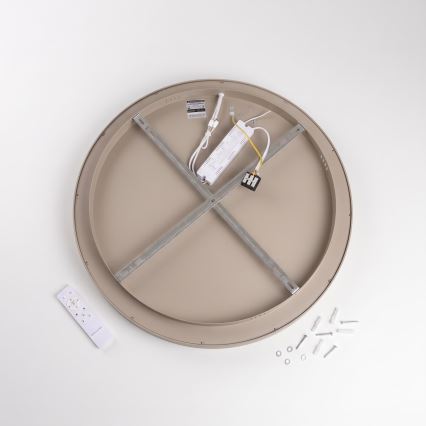 BRILAGI - димируемо LED таванно осветително тяло FALCON II LED/99W/230V 3000-6500K Ø 60 см бял/бежов + дистанционно управление
