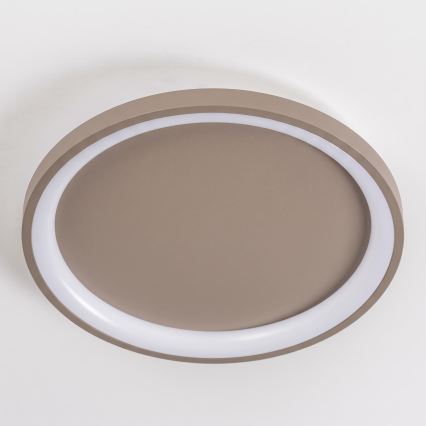 BRILAGI - LED Димируема таванна лампа FALCON SLIM LED/42W/230V 3000-6500K pr. 50 cm бежова + дистанционно управление