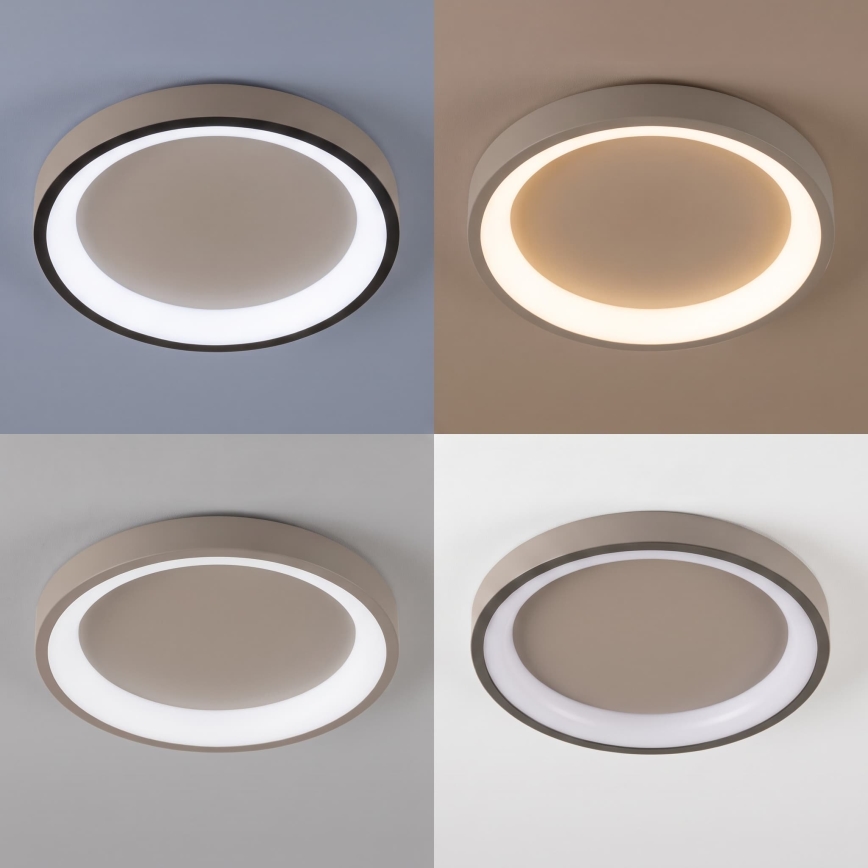 BRILAGI - LED Димируема таванна лампа FALCON SLIM LED/42W/230V 3000-6500K pr. 50 cm бежова + дистанционно управление