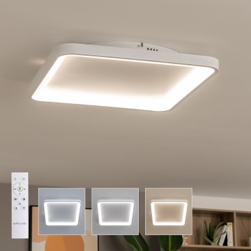 Brilagi - LED димируемо таванно осветително тяло FALCON SLIM LED/50W/230V 3000-6500K 50x50 cm бяло + дистанционно управление