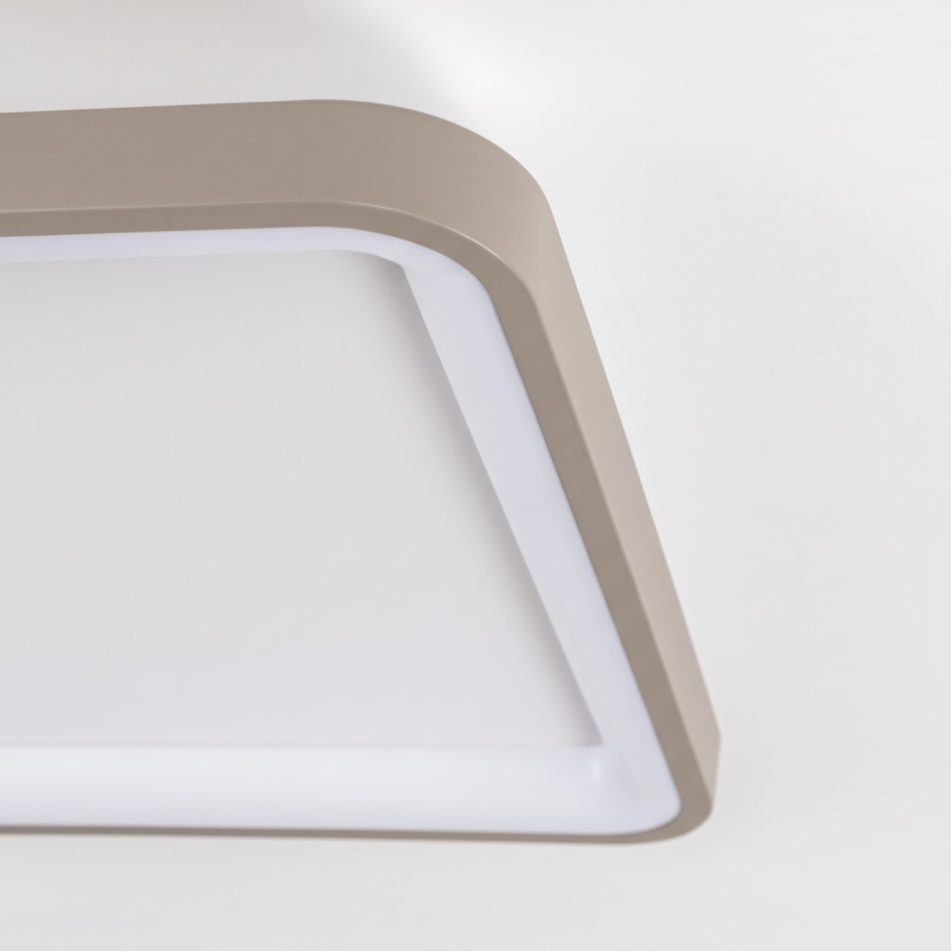 BRILAGI - LED Димируемо таванно осветително тяло FALCON SLIM LED/50W/230V 3000-6500K 50x50 cm бяло/бежово + дистанционно управление