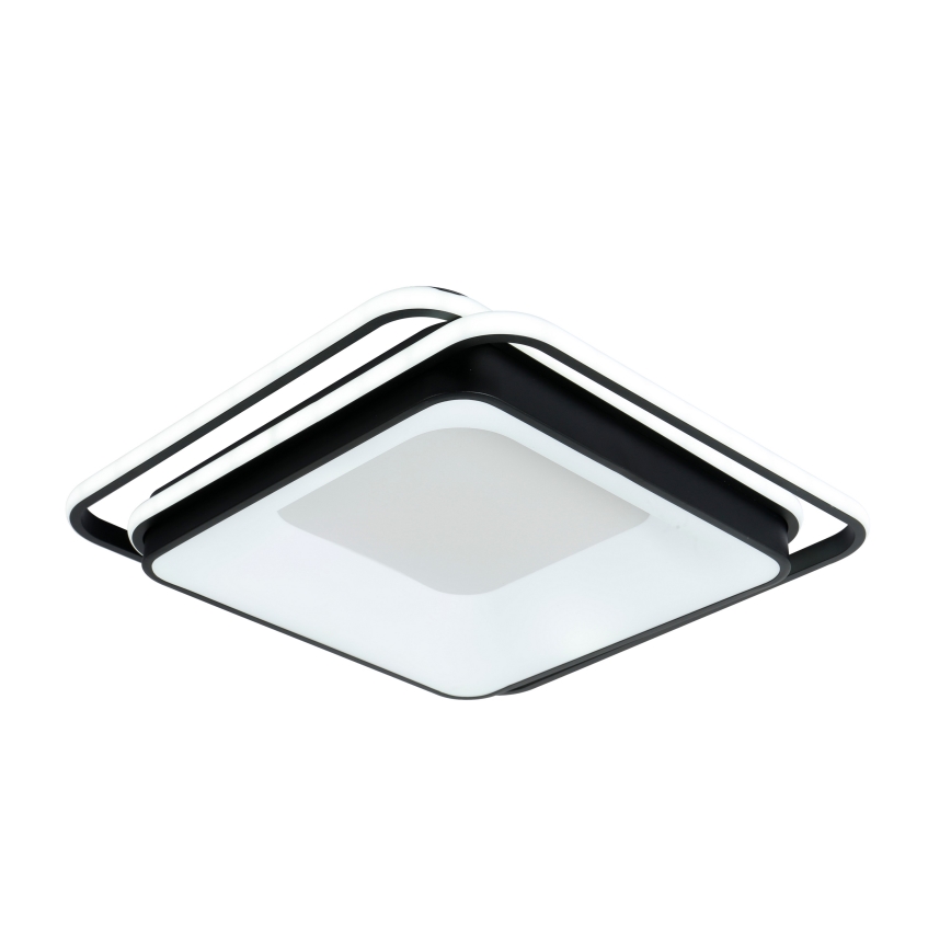 Brilagi - Димируемо LED таванно осветително тяло FLARE LED/102W/230V 3000-6000K 50x50 cm черно + дистанционно управление