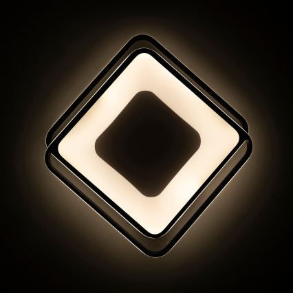 BRILAGI - Димируемо LED таванно осветително тяло FLARE LED/102W/230V 3000-6000K 50x50 cm черно + дистанционно управление