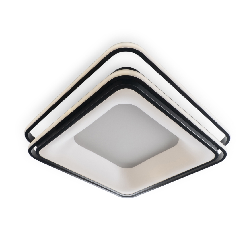 BRILAGI - Димируемо LED таванно осветително тяло FLARE LED/102W/230V 3000-6000K 50x50 cm черно + дистанционно управление