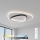 Brilagi - LED димируемо таванно осветително тяло FLARE LED/70W/230V 3000-6000K 55x55 cm бял/черен + дистанционно управление