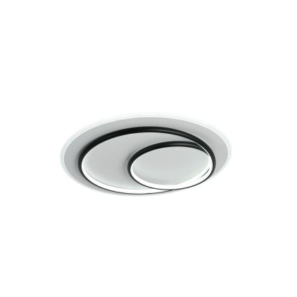 Brilagi - Димируемо LED таванно осветително тяло FLARE LED/70W/230V 3000-6000K Ø 50 cm бяло/черно + дистанционно управление