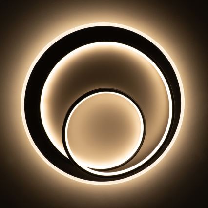 BRILAGI - Димируемо LED таванно осветително тяло FLARE LED/70W/230V 3000-6000K Ø 50 cm бяло/черно + дистанционно управление