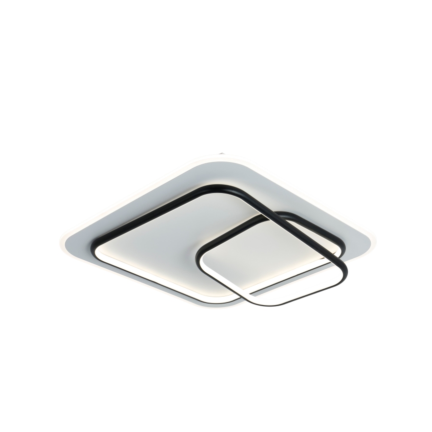 Brilagi - Димируемо LED таванно осветително тяло FLARE LED/81W/230V 3000-6000K 50x50 см бяло/черно + дистанционно управление