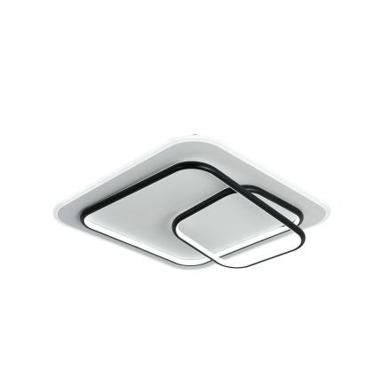Brilagi - Димируемо LED таванно осветително тяло FLARE LED/81W/230V 3000-6000K 50x50 см бяло/черно + дистанционно управление
