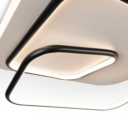 BRILAGI - Димируемо LED таванно осветително тяло FLARE LED/81W/230V 3000-6000K 50x50 см бяло/черно + дистанционно управление