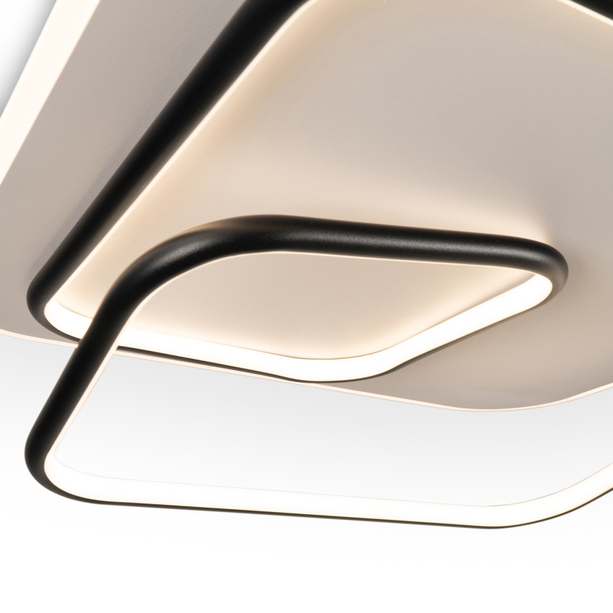BRILAGI - Димируемо LED таванно осветително тяло FLARE LED/81W/230V 3000-6000K 50x50 см бяло/черно + дистанционно управление