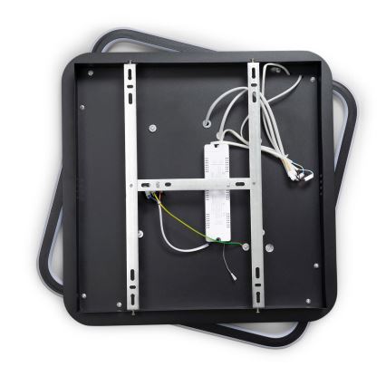 BRILAGI - Димируемо таванно LED осветително тяло IRIS LED/98W/230V 3000-6000K 50x50 cm черно + дистанционно управление