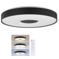 Brilagi - LED димируемо таванно осветително тяло JAMIS LED/48W/230V 3000-6500K Ø 39 см черно + + с дистанционно управление