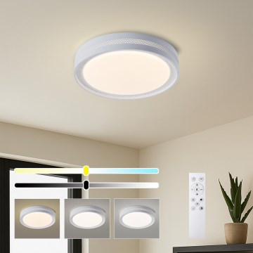 Brilagi - LED димируемо таванно осветително тяло KREON LED/54W/230V 3000-6000K черно, диаметър 38 см + дистанционно управление