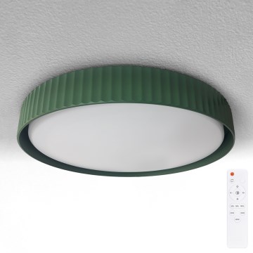 Brilagi - LED димируемо таванно осветително тяло LUCIA LED/48W/230V 3000-6500K Ø 41 см зелено + дистанционно управление