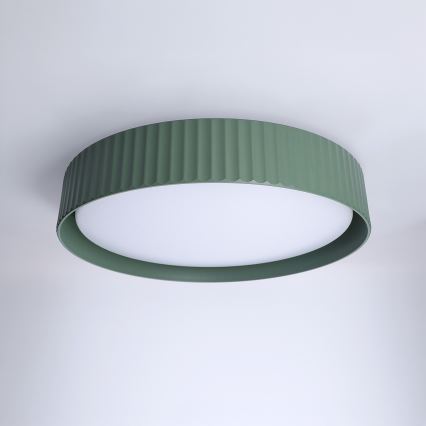 Brilagi - LED димируемо таванно осветително тяло LUCIA LED/48W/230V 3000-6500K Ø 41 см зелено + дистанционно управление