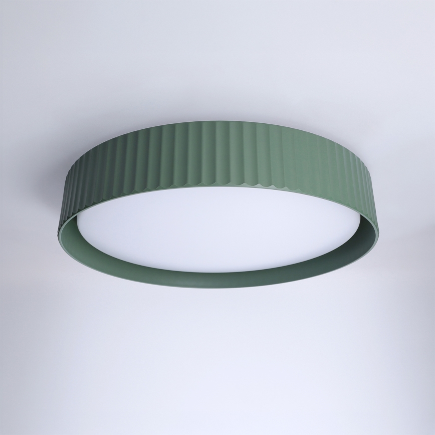 Brilagi - LED димируемо таванно осветително тяло LUCIA LED/48W/230V 3000-6500K Ø 41 см зелено + дистанционно управление