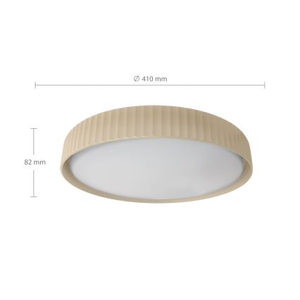 Brilagi - Димируемо таванно LED осветително тяло LUCIA LED/48W/230V 3000–6500K Ø41 см бежово + дистанционно управление