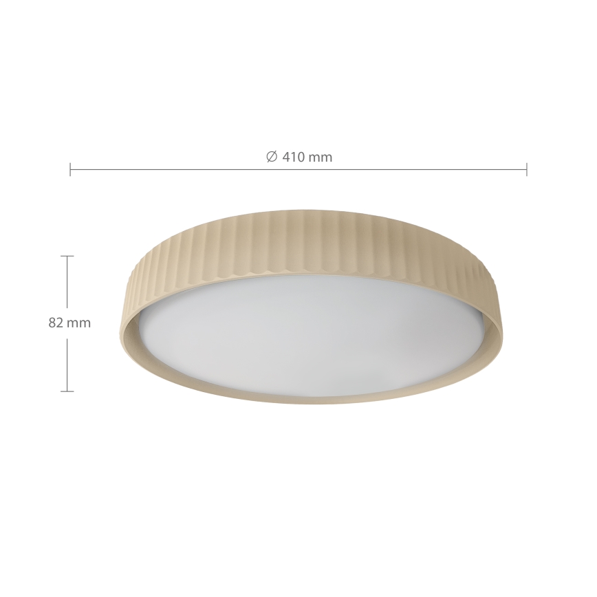Brilagi - Димируемо таванно LED осветително тяло LUCIA LED/48W/230V 3000–6500K Ø41 см бежово + дистанционно управление