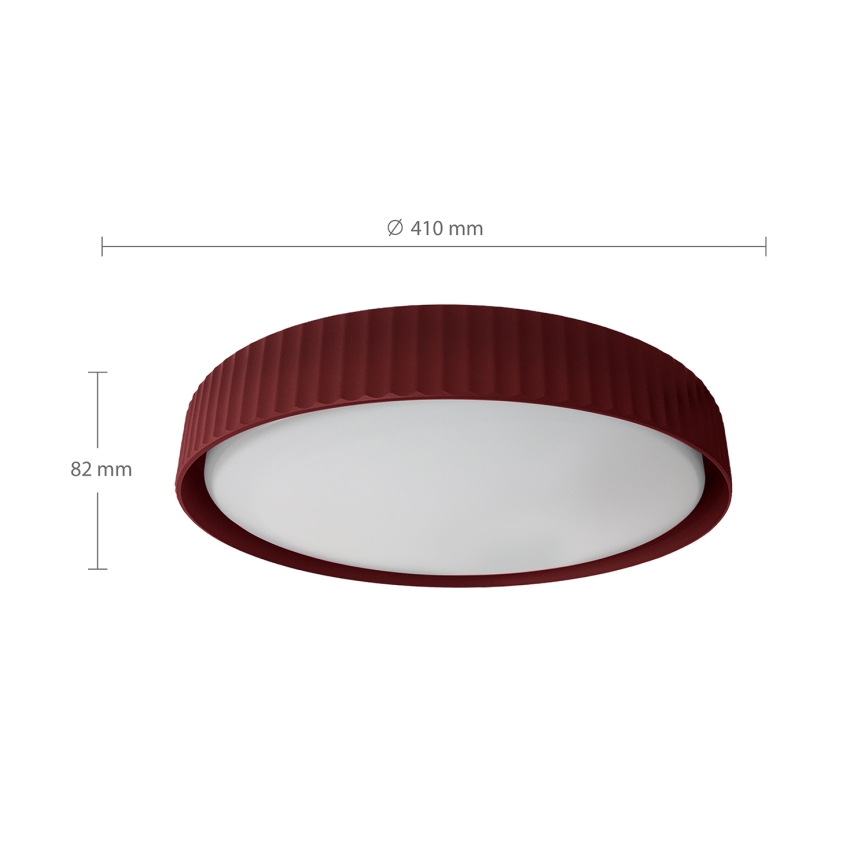 Brilagi - Димируемо осветително тяло LUCIA LED/48W/230V 3000–6500K Ø 41 см, червено + дистанционно управление