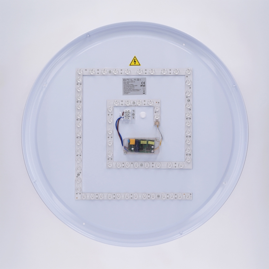 Brilagi - LED димируемо таванно осветително тяло LUCIA LED/60W/230V 3000-6500K Ø59 cm зелено + дистанционно управление